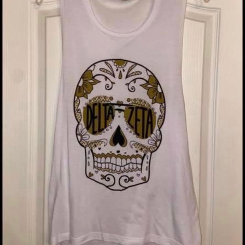 Delta Zeta Skull Tank Top